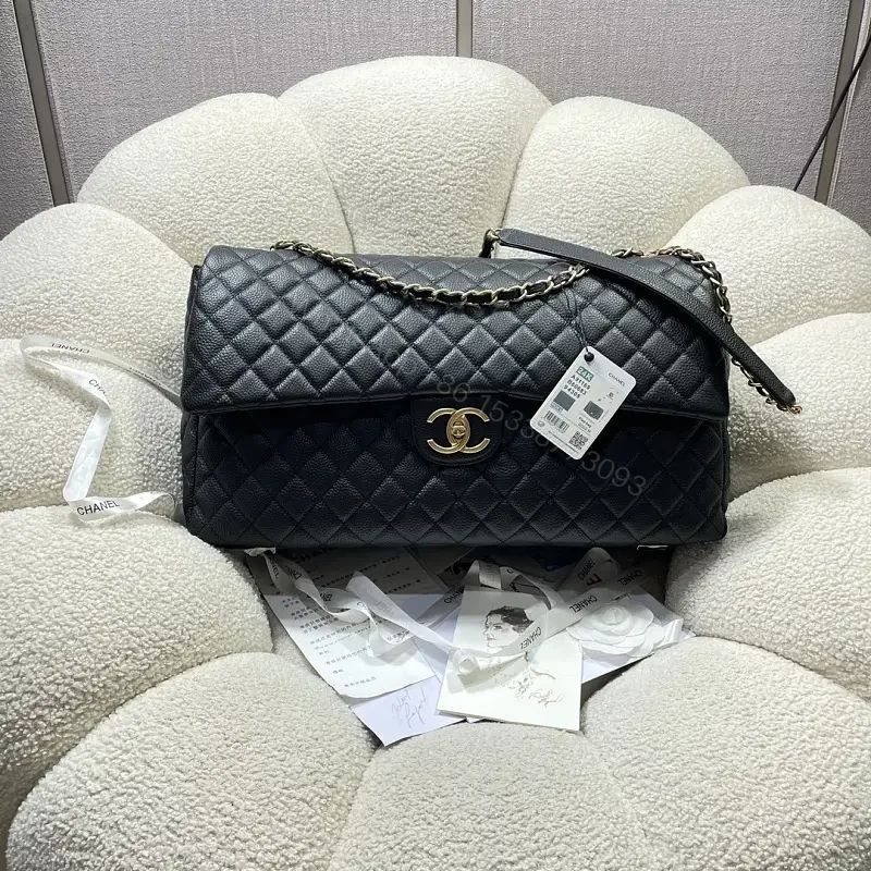 Quilted Leather Flap Bag with Chain Strap, Luxe Everyday — view 1
