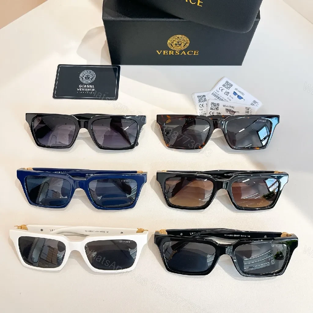 View 7 of White Frame Sunglasses with Gold Accent Detailing - Premium Acetate Sunglasses
