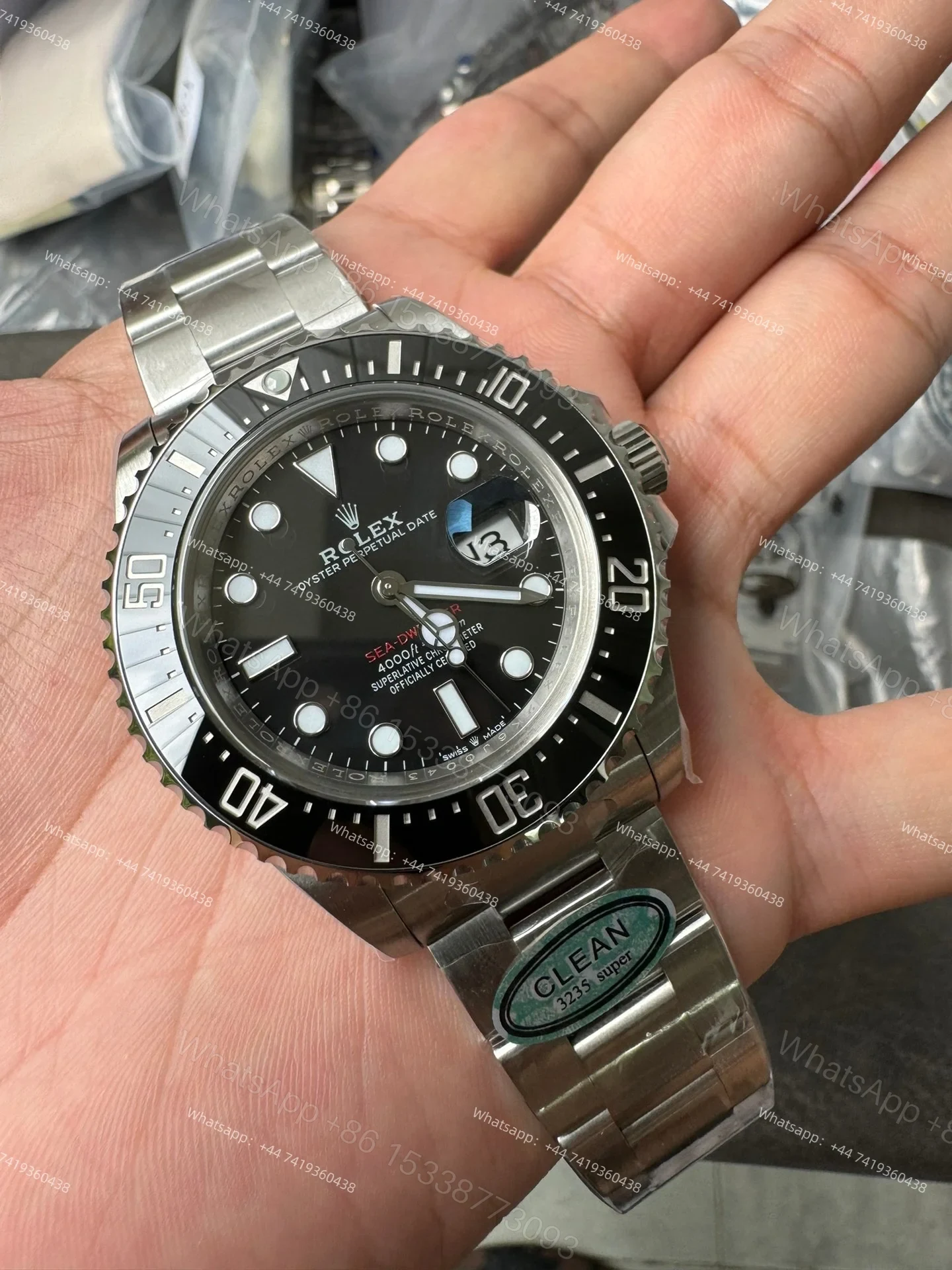 View 6 of Rolex Sea-Dweller M126600-0002 1:1 Replica Black Dial 43MM 3235 Movement Super Clone Watch
