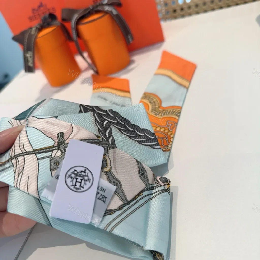 View 8 of Colorful Silk Scarf & Round Accessory Set: Luxe Patterned Trio