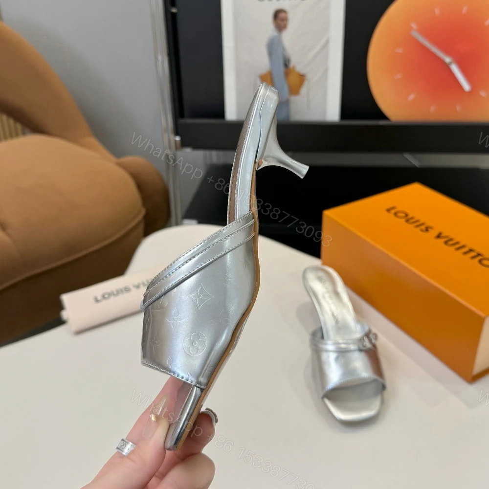 View 4 of Louis Vuitton 6Am Mule Silver 1Aivt3