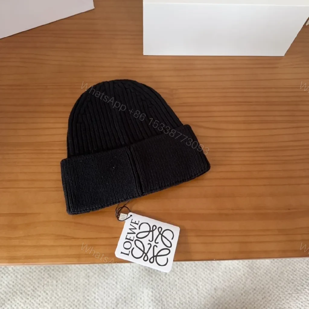 View 3 of Bold Logo Knit Beanie: Luxe Everyday Warmth, Black