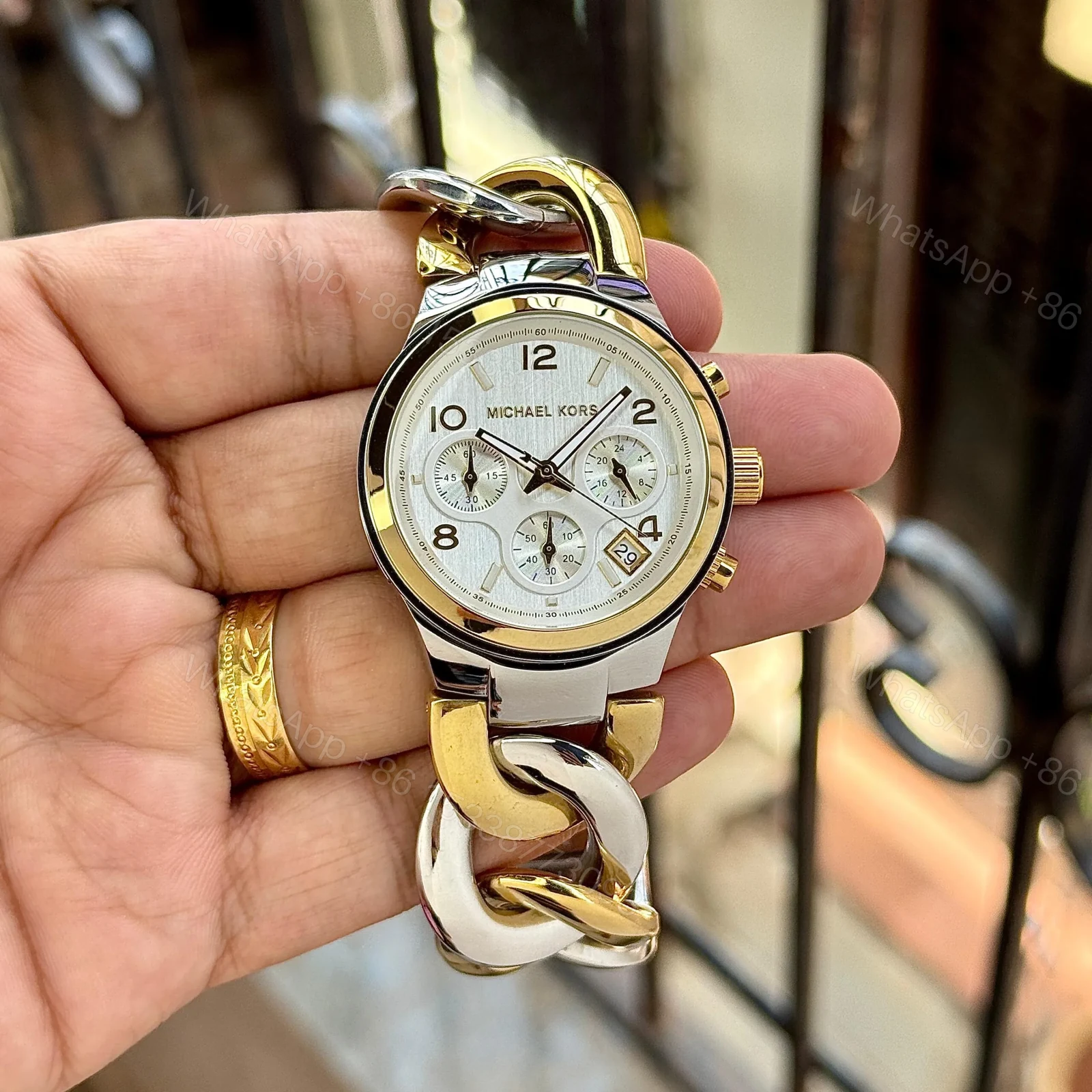 Michael Kors MK3199 Runway Two-Tone Twist — view 1