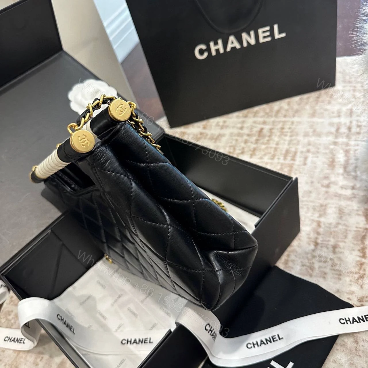 View 3 of Chanel New Pearl Clutch Bag