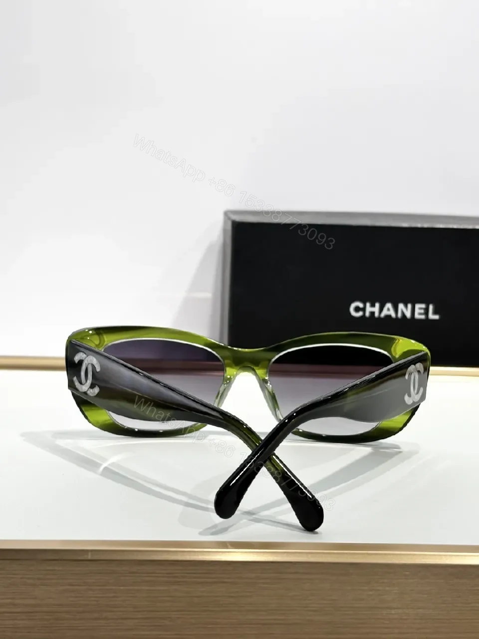 View 9 of Black Frame Sunglasses – Premium Acetate, Oversized Shield Lenses
