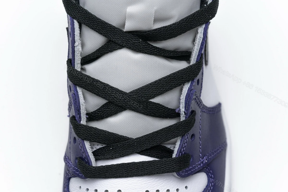 View 8 of Air Jordan 1 Retro High Court Purple White 555088-500