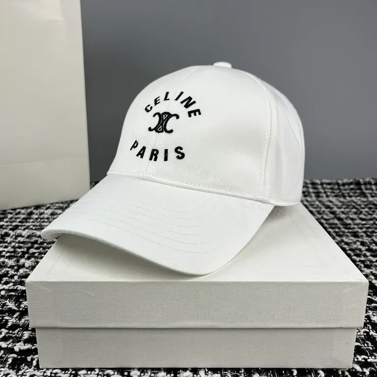 View 6 of Neutral Beige Celine Paris Cap: Signature Monogram, All-Day Comfort