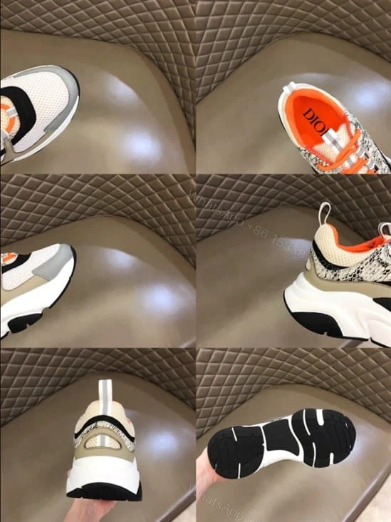 View 5 of B22 SNEAKER TECHNICAL MESH WITH AND CALFSKIN – CD94