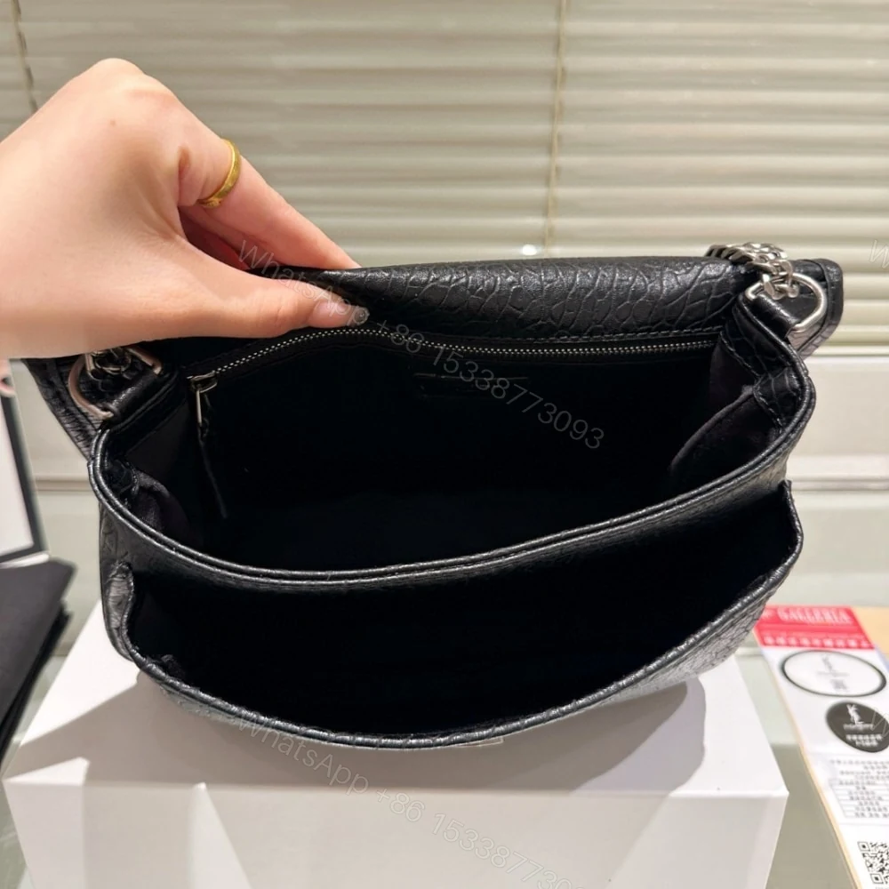 View 7 of Saint Laurent Niki Vintage Medium In Grained Black 28Cm 633178Aacia1000