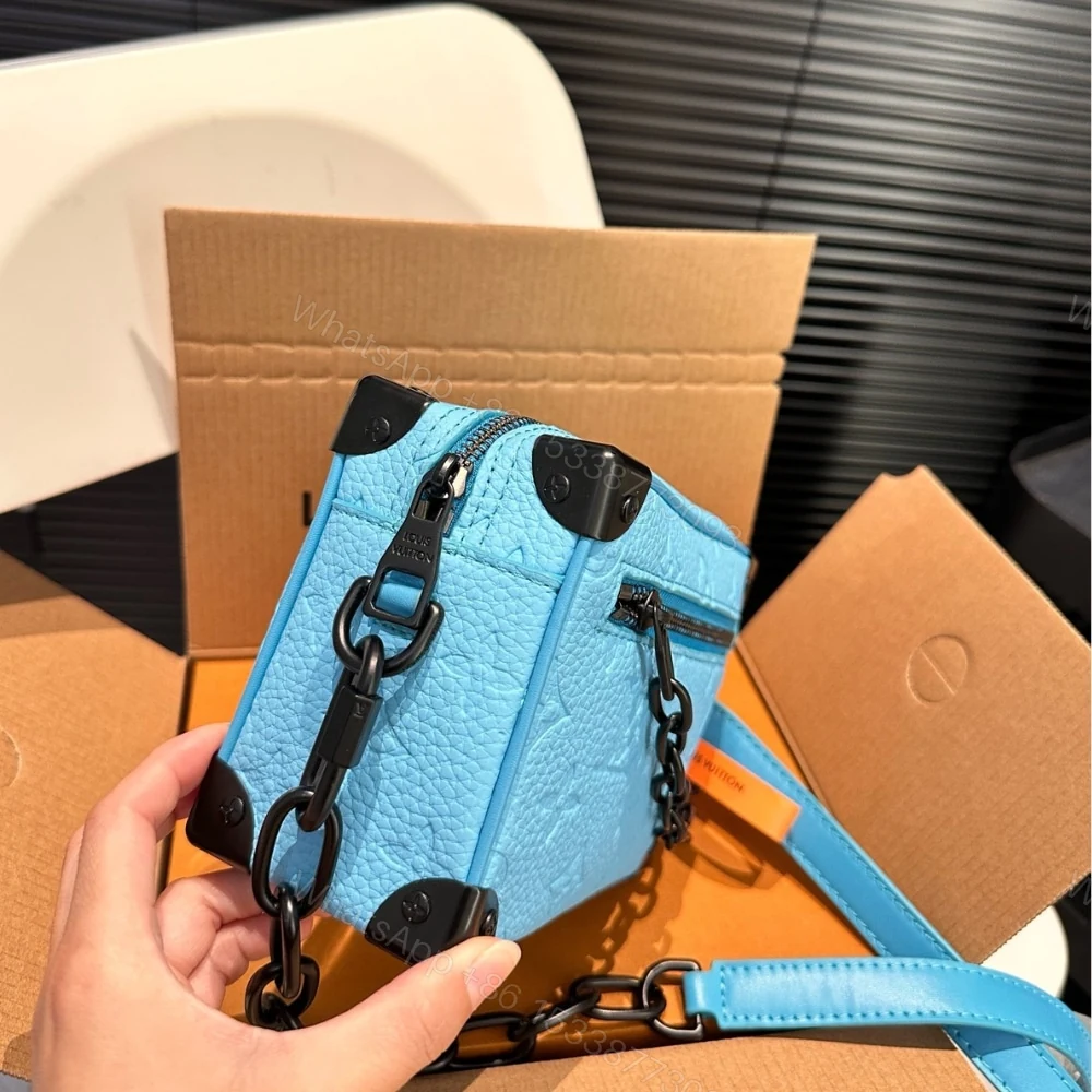 View 6 of Louis Vuitton Mini Soft Trunk Turquoise 18Cm M11673