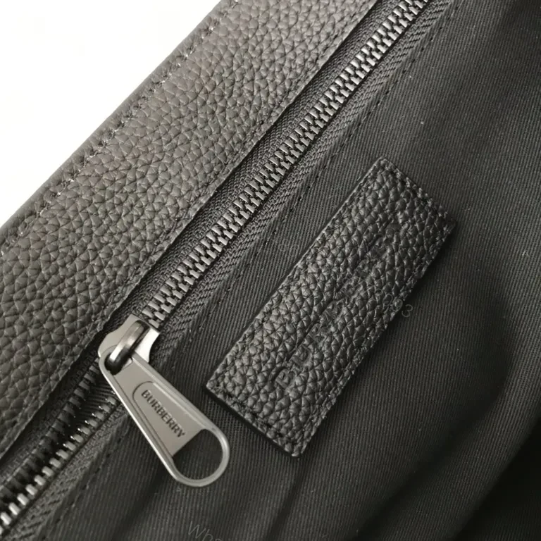 View 6 of Slim Black Pebbled Leather Crossbody: Hands-Free Sophistication