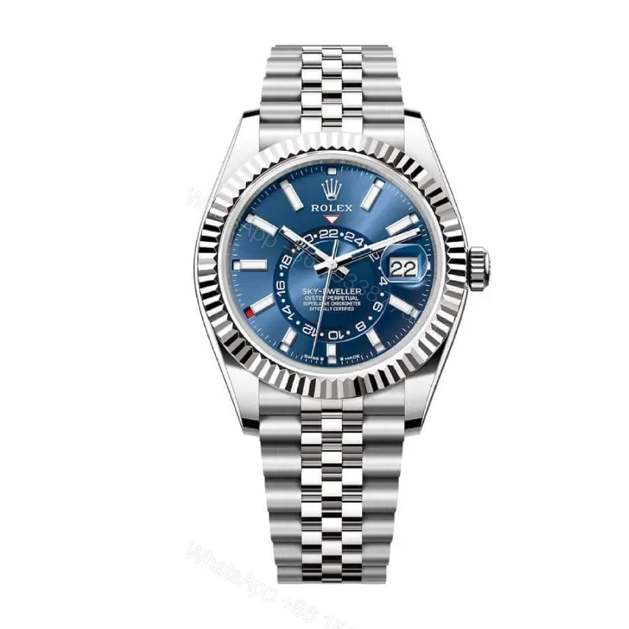 Rolex Sky-Dweller Blue Dial Stainless Steel 336934 Jubilee Replica — view 1