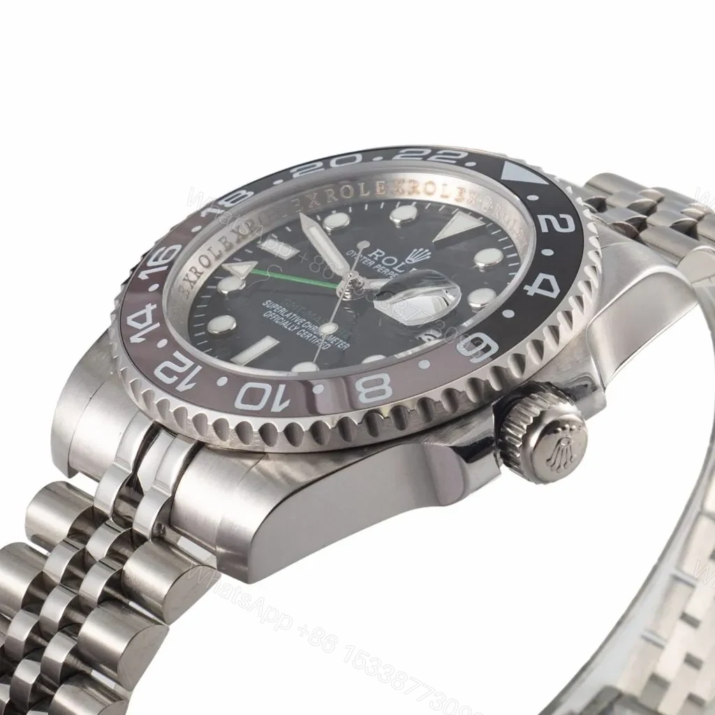 View 3 of Replica Rolex GMT-Master II 126710GRNR “Bruce Wayne” Jubilee