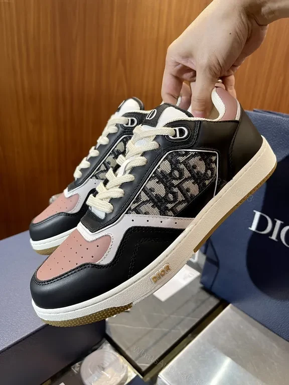 View 9 of Refined Dior-Inspired High-Top Sneakers with Monogram Detailing
