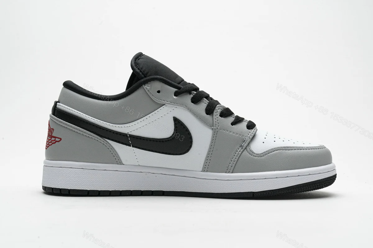 View 2 of Air Jordan 1 Low Light Smoke Grey 553558-030