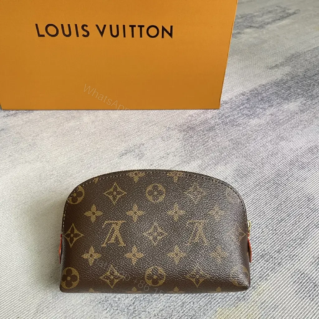 View 3 of Brown LV Monogram Ledger Wallet with Zipper