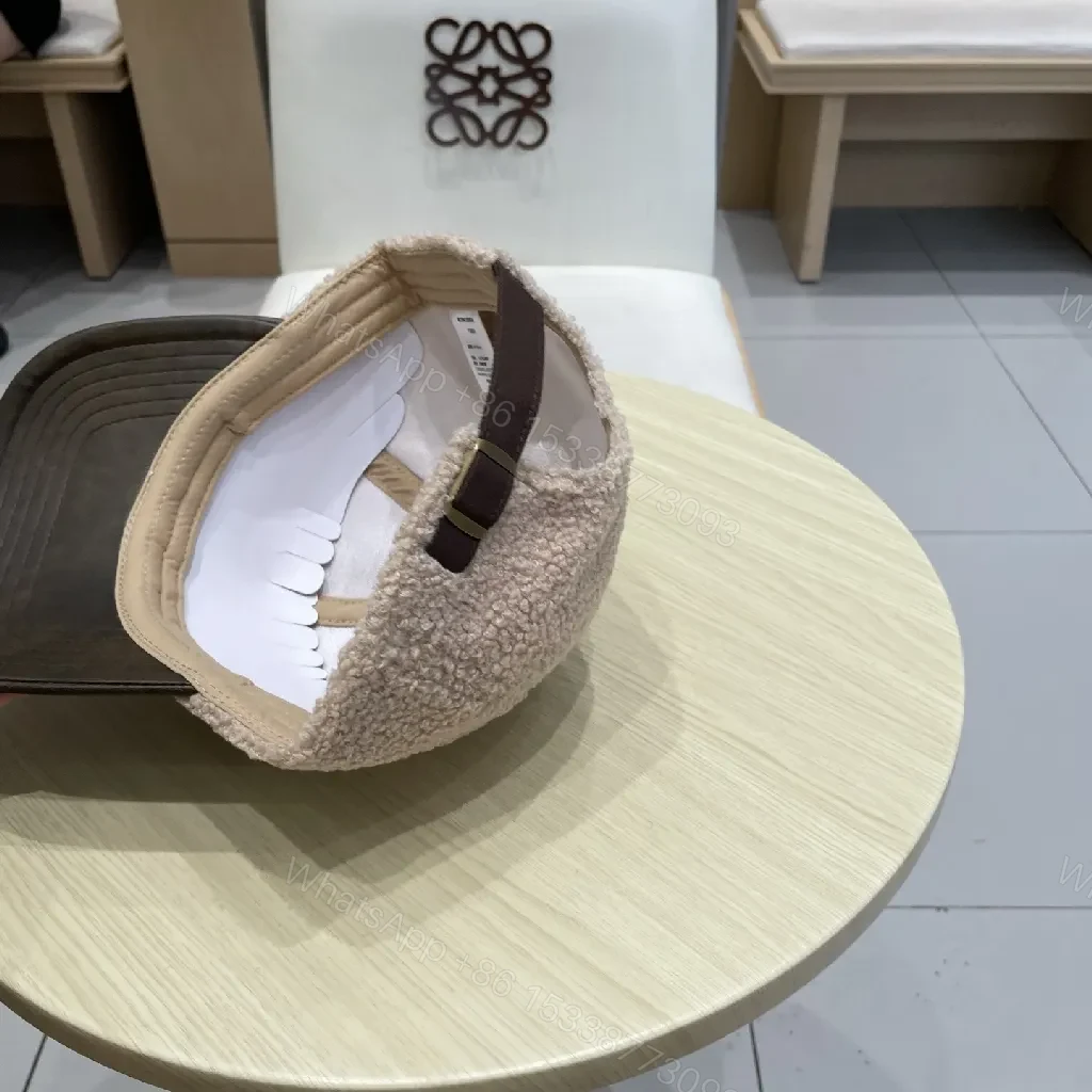View 5 of Textured Luxe Boucle Cap with Subtle LV Patch Cap