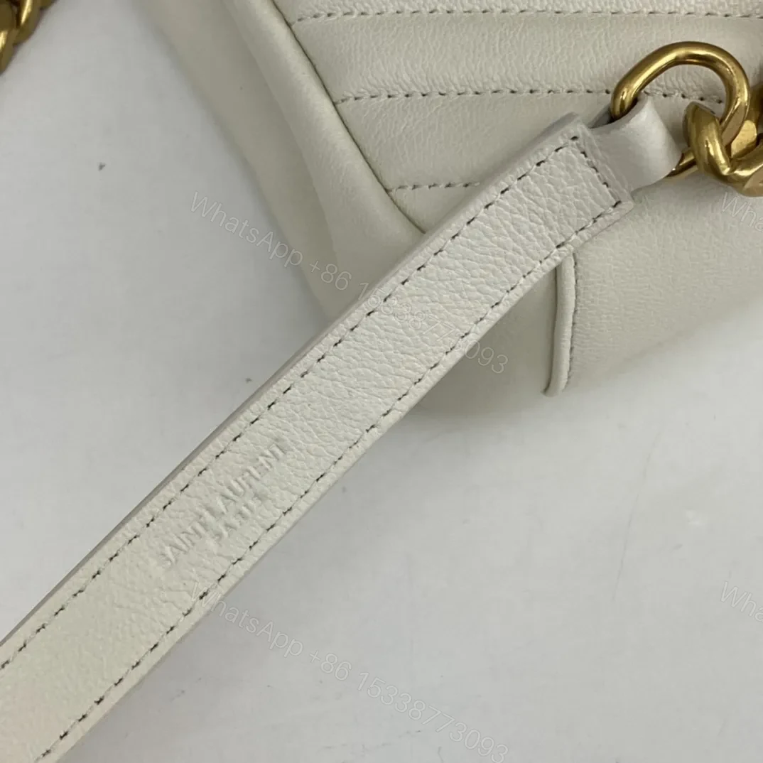 View 6 of Saint Laurent Medium College Leather Cross Body Bag