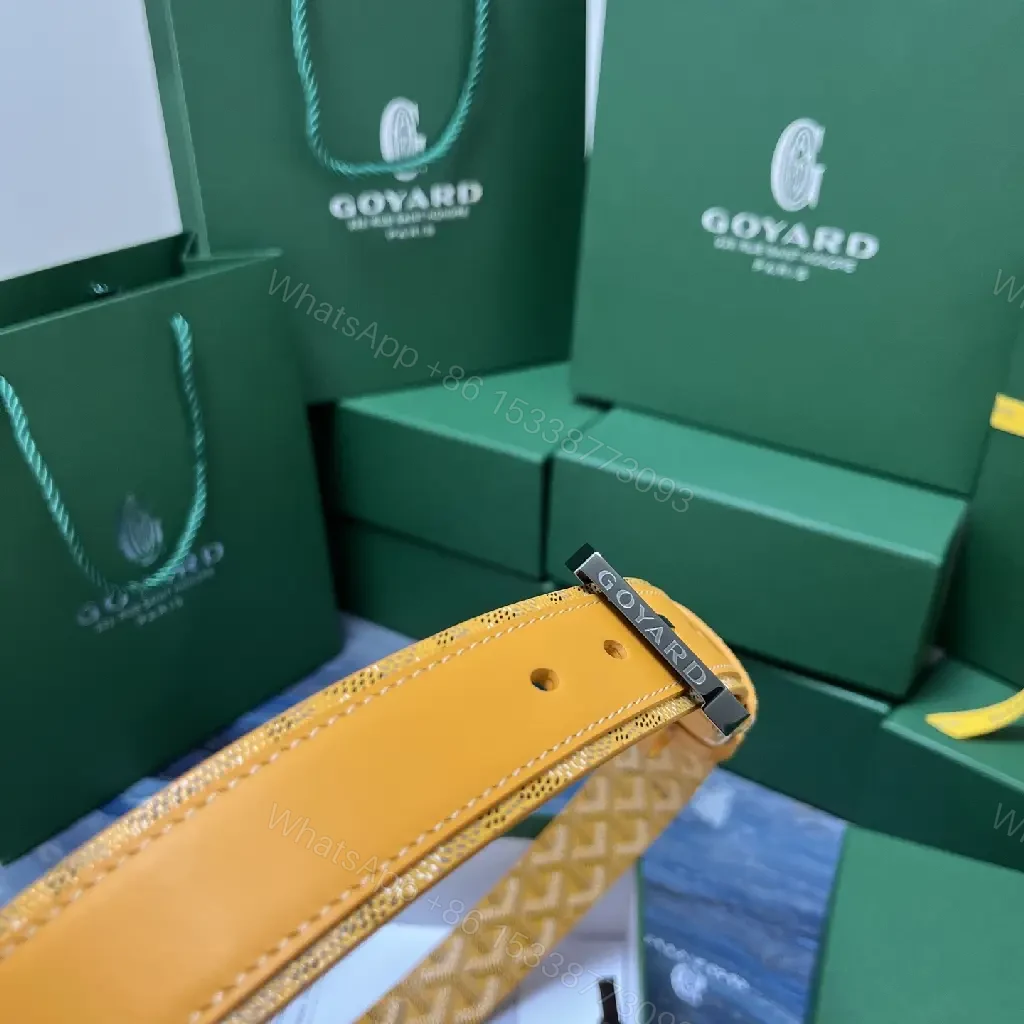 View 9 of Bold Goyard-Pattern Belt: Subtle Luxury, Everyday Impact