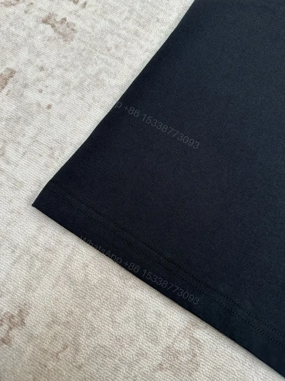 View 7 of Black Cotton Oversized Balenciaga Logo T-Shirt with Crest Patches