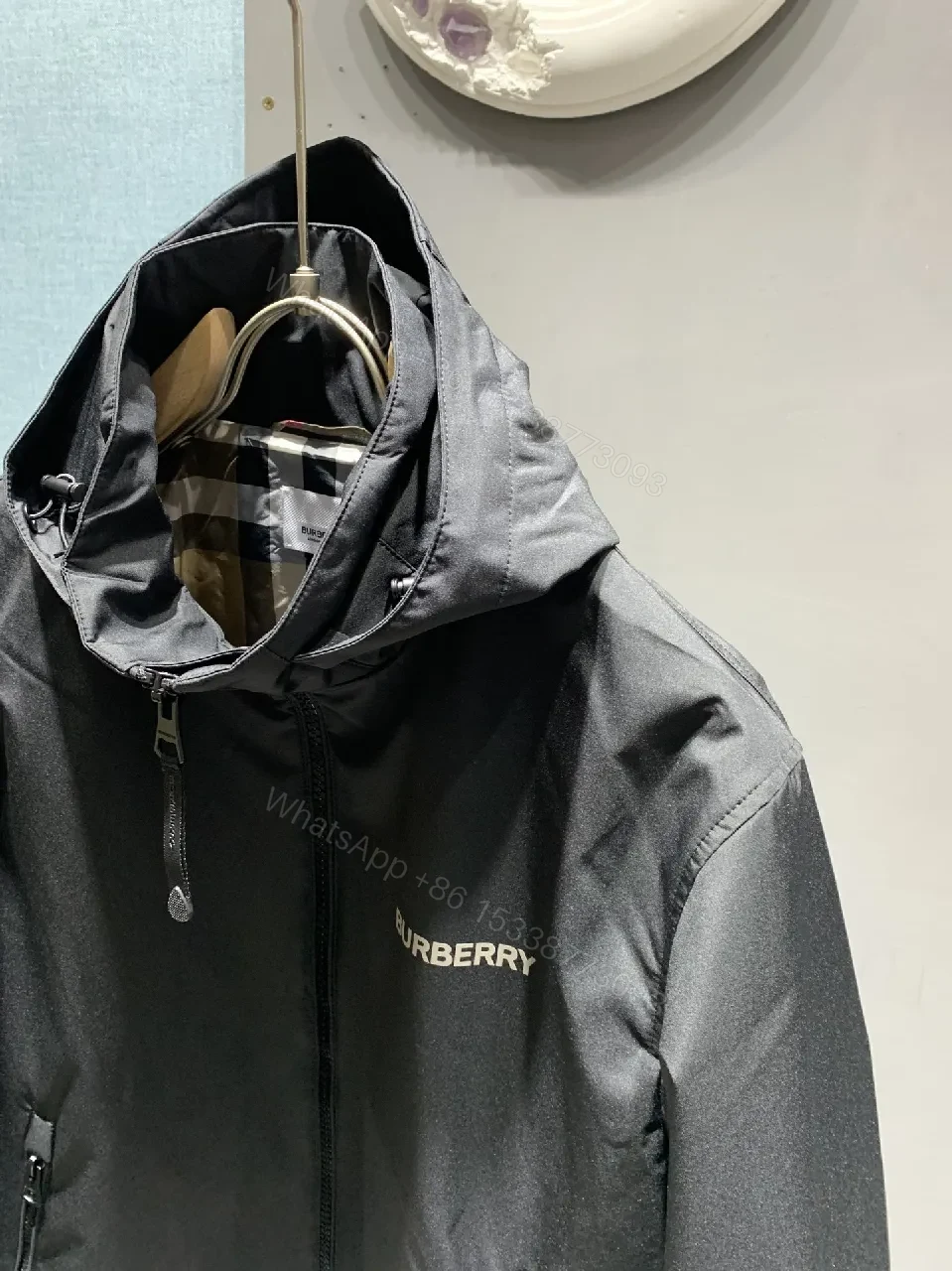 View 2 of Black Packable Windbreaker: Modern, Lightweight Protection
