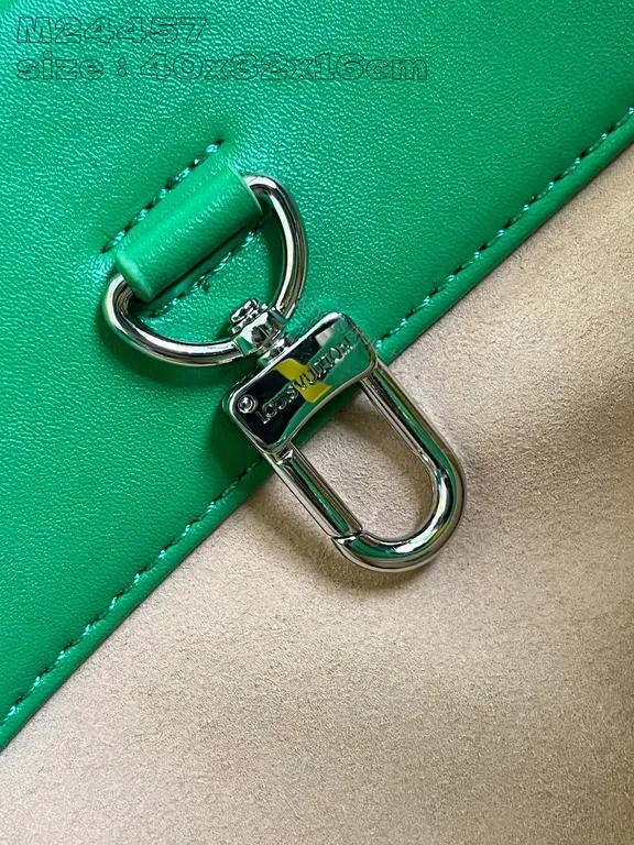 View 4 of Green Luxe Tote: Bold, Durable Designer-Inspired Bag