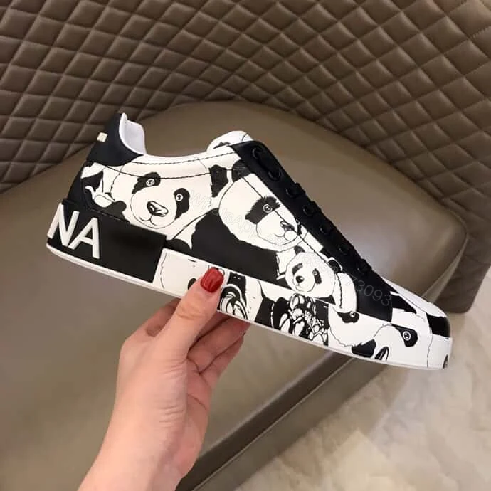 View 2 of DOLCE & GABBANA PORTOFINO SNEAKERS IN PRINTED NAPPA CALFSKIN – DG 11