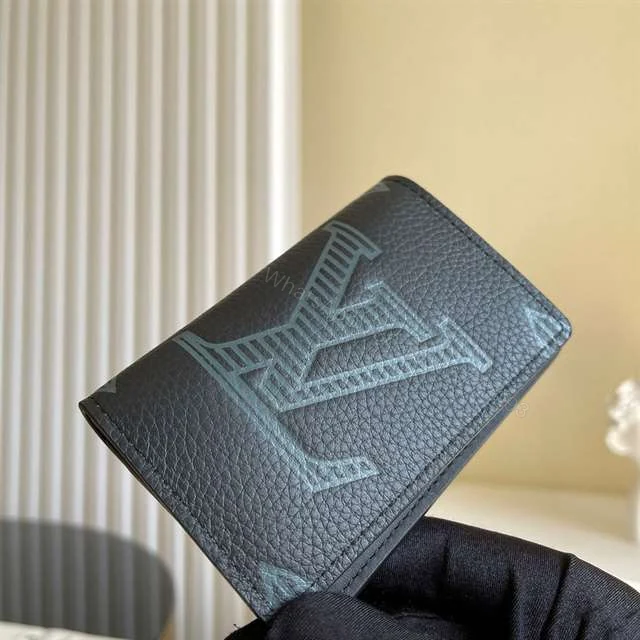 View 4 of Louis Vuitton Pocket Organizer Taurillon Shadow Leather M80038 – RRG025