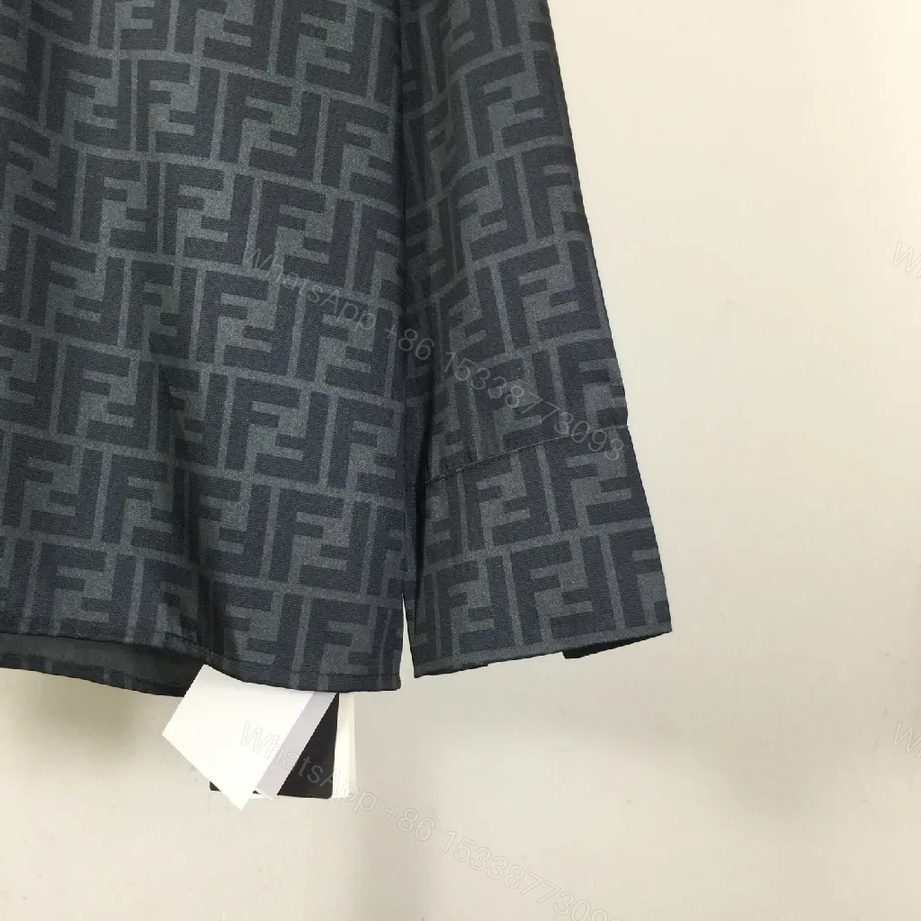 View 5 of Dark Monogram Shirt Jacket: Structured, All-Day Sophistication