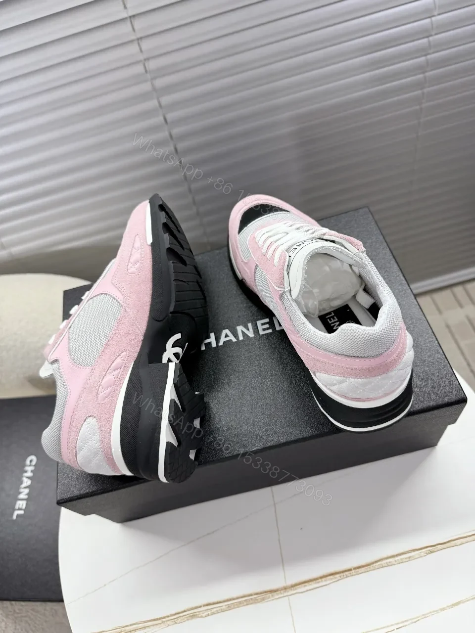 View 5 of Soft-Pink Suede Textured Sneakers - Everyday Luxe Comfort