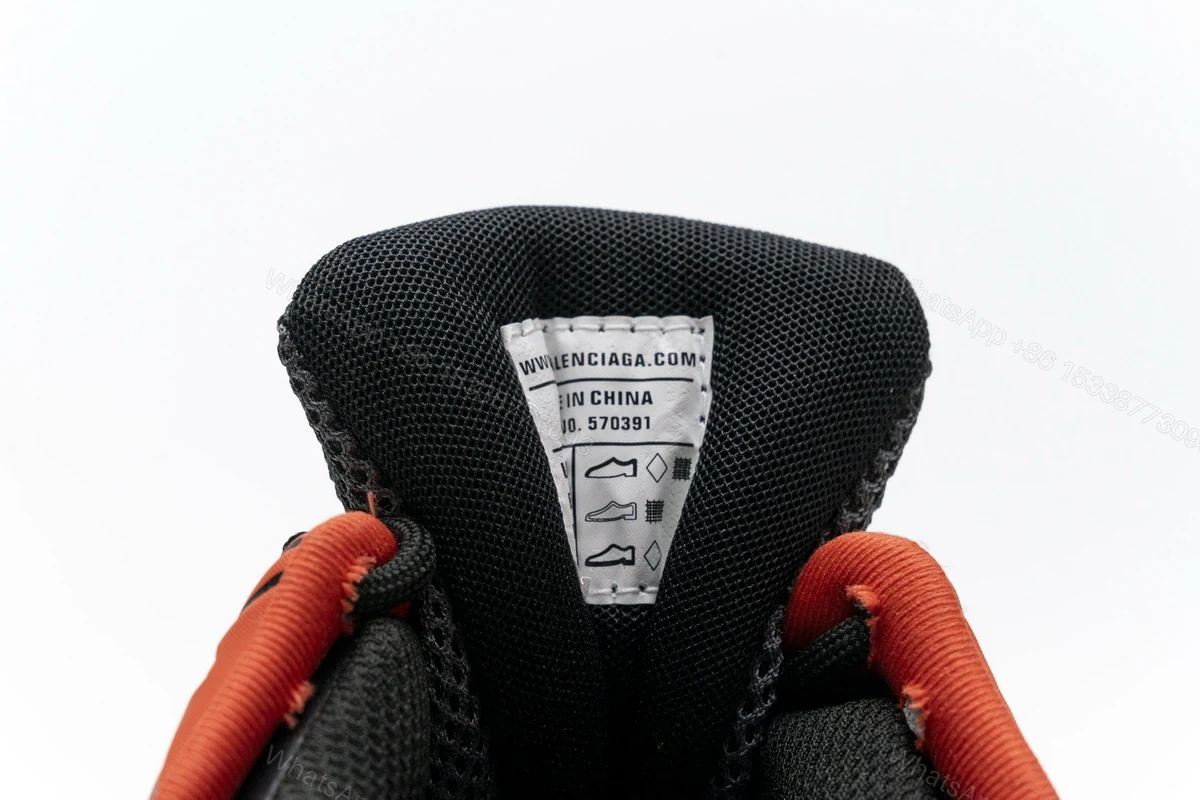 View 9 of Balenciaga Track 2 Sneaker Dark Grey Orange 570391 W2GN1 2002