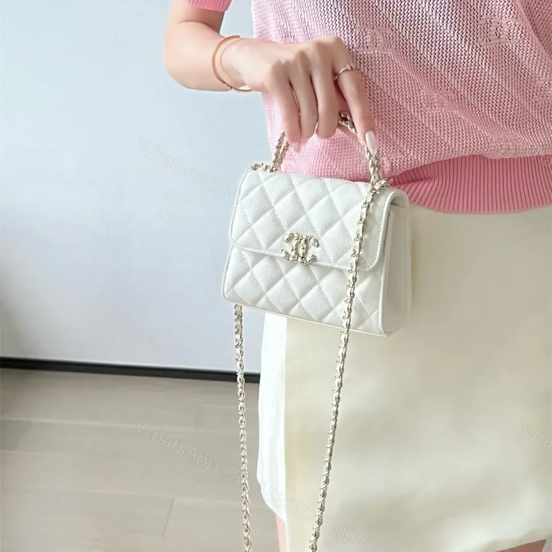 View 20 of 高仿Chanel*23P系列AP3237豎版Kelly手袋白色免檢版
