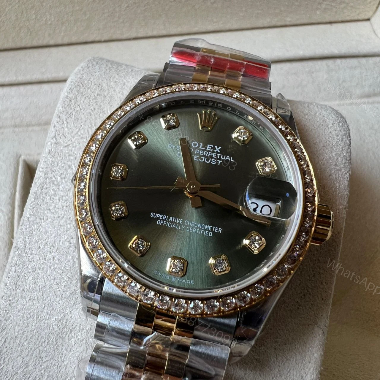 View 4 of Design Rolex datejust 31 oystersteel yellow gold diamand