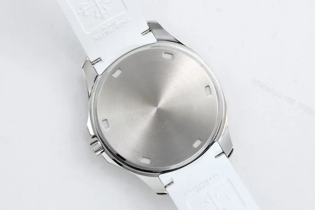 View 8 of Patek Philippe Aquanaut White Diamond Watch Rubber Strap Ultimate 39MM PP-AQUANAUT-39-WHT-DIA-RUB
