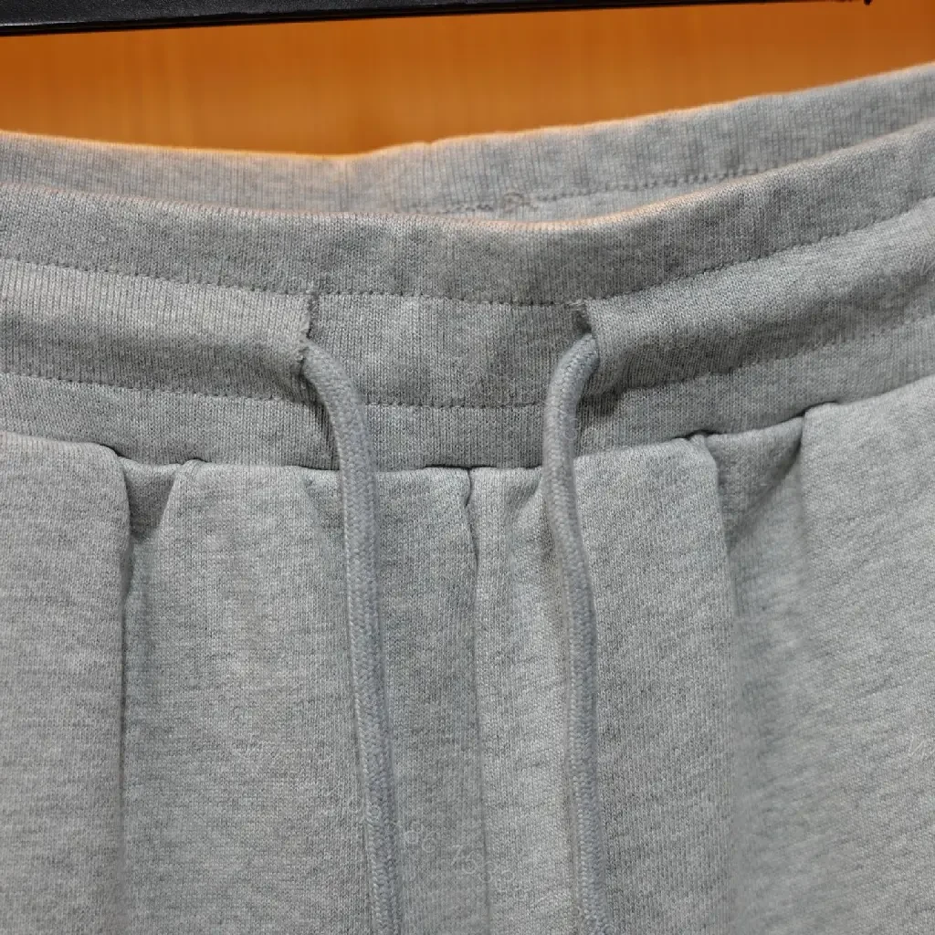View 8 of Gray Cotton Blend Relaxed Shorts Louis Vuitton Embroidery Short