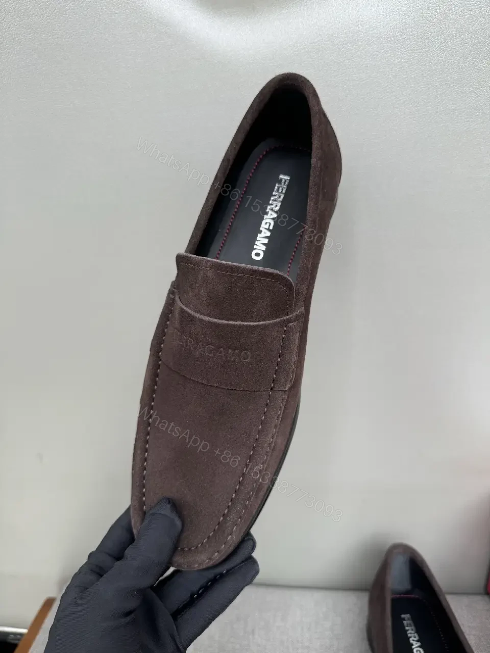 View 5 of Dark Chocolate Suede Driver Moccasins – Refined Luxury Style