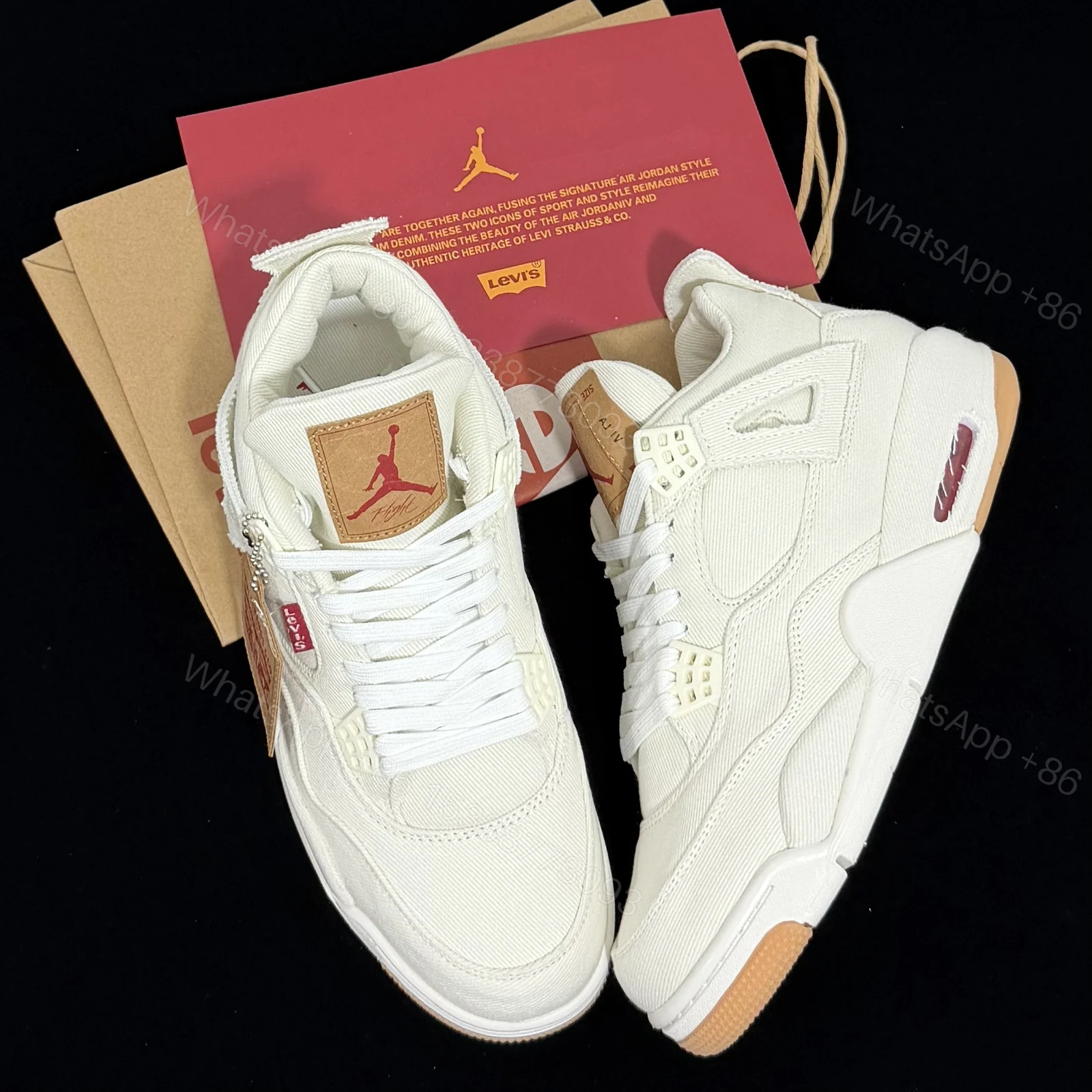 View 8 of Jordan 4 Levis White (Levi’s Tag) Reps