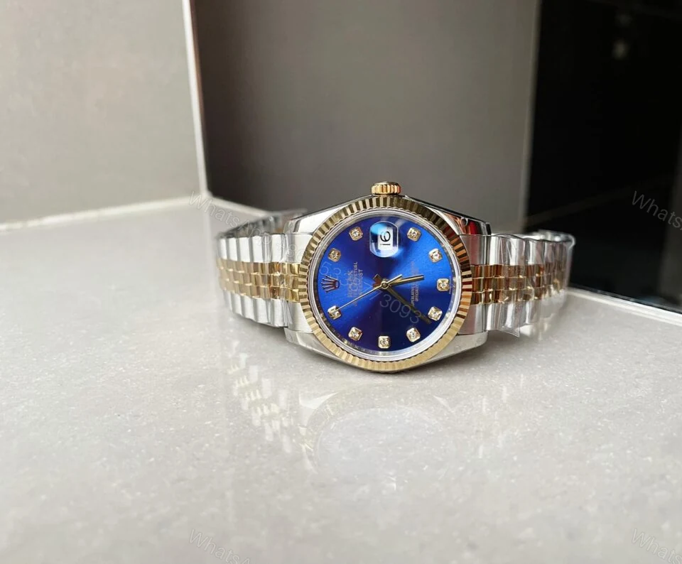 View 3 of Rolex DateJust 31mm Ladies 278289 BPF Blue /gold Dial 316L steel