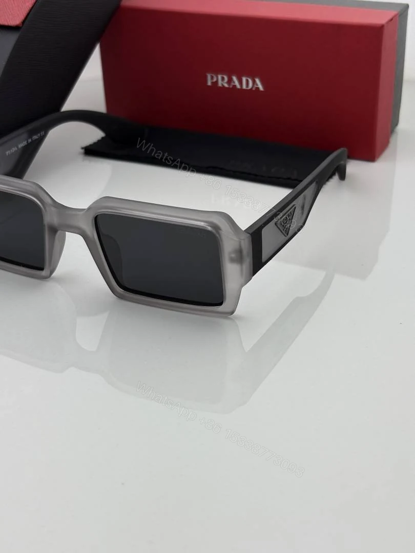 View 5 of First Copy Prada 089 Grey Black Sunglasses