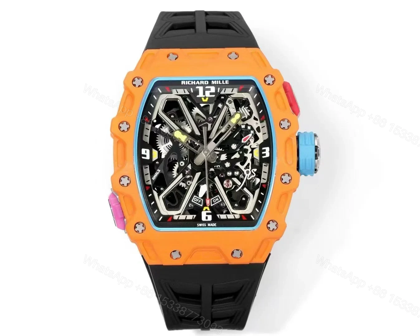 Richard Mille RM35-03 Automatic Skeleton Watch Quartz Carbon NTPT Carbon TPT Fiber Case Integrated Movement Premium Edition RM35-03-AUTO-QCF-SK — view 1