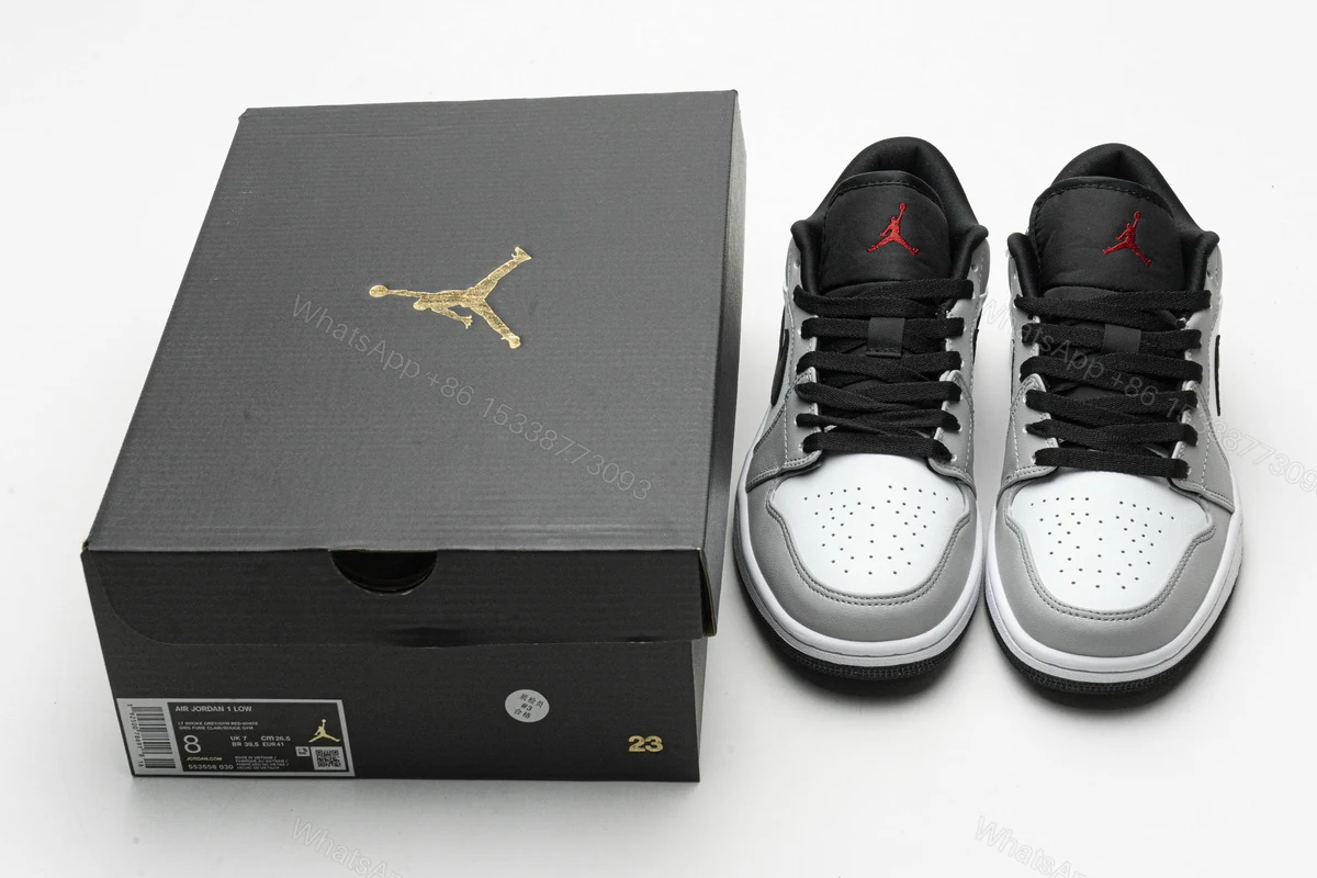 Air Jordan 1 Low Light Smoke Grey 553558-030 — view 2