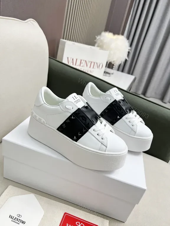 View 3 of Crisp Calfskin Sneakers â€“ White + Belt-Detail Luxury Comfort