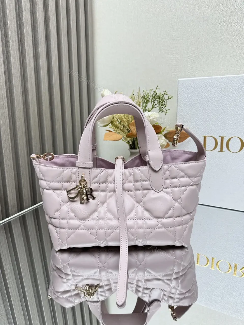 View 9 of Lilac Quilted Handbag Set — Luxe Everyday Chic, 2-Piece