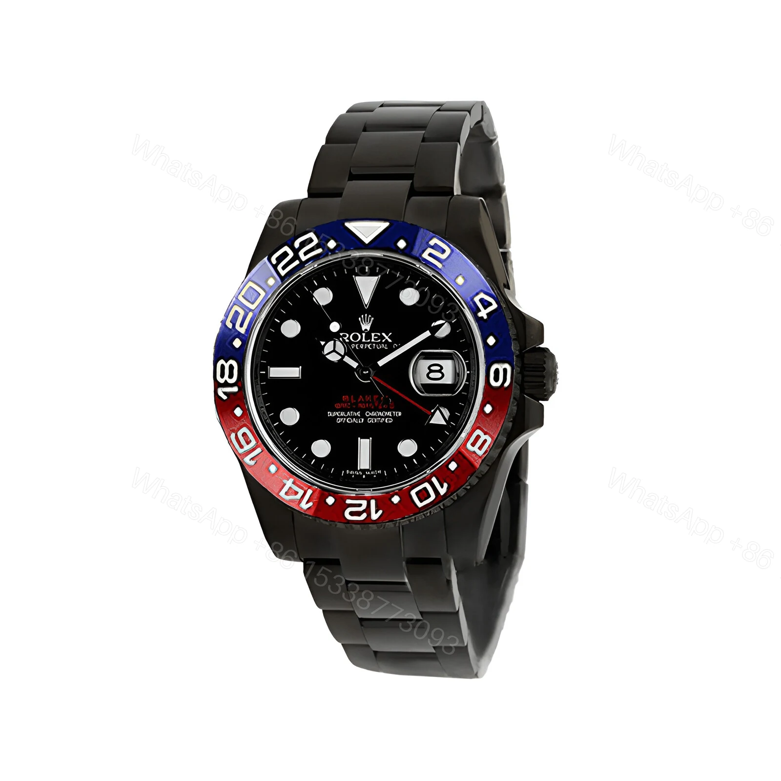 View 2 of Rolex Blaken 126710BLRO-0001 Pepsi Black Dial Replica