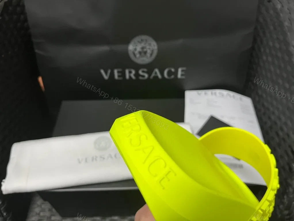 View 5 of Neon Versace Slide: Bold Color, All-Day Comfort (60 chars)