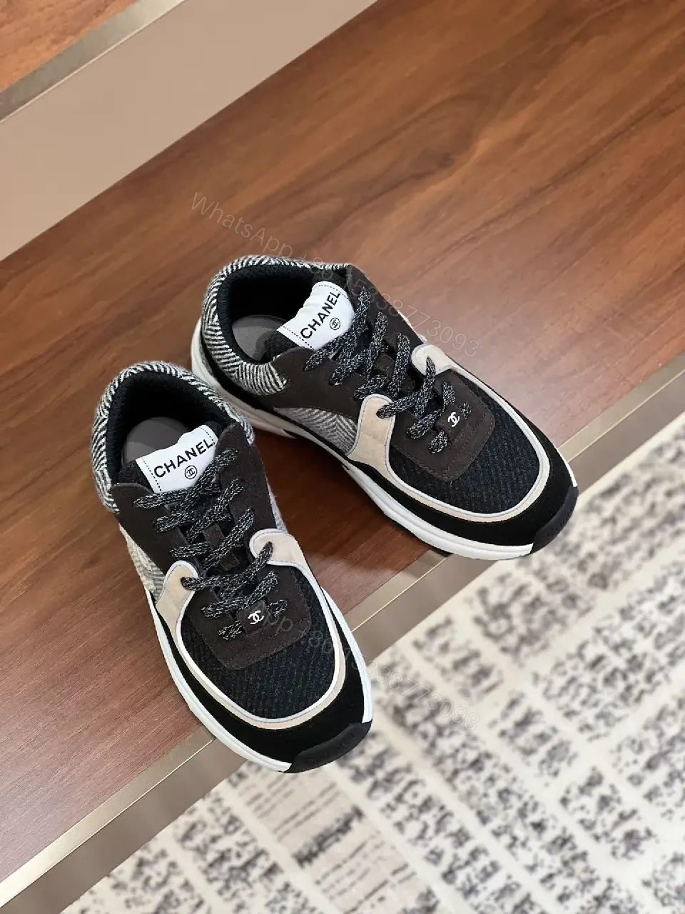 View 3 of Chic Chunky Runner Sneakers: Luxury Streetwear Comfort