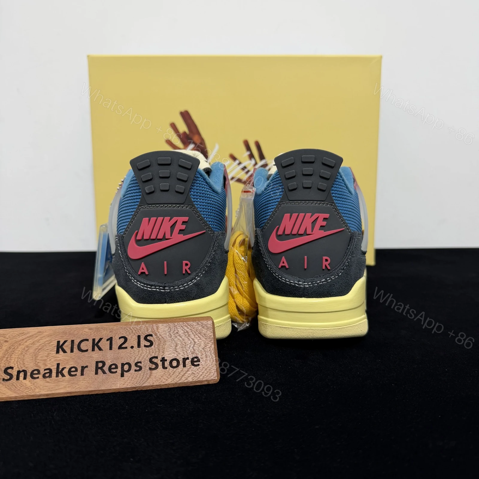 View 7 of Union LA×Air Jordan 4 Retro “Off Noir” Reps