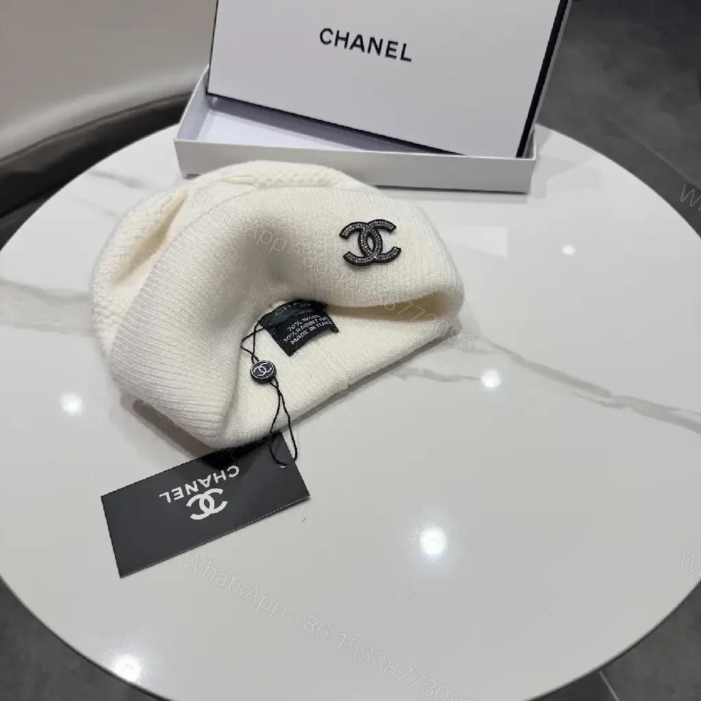 View 6 of Neutral Knit Beanie: Subtle Logo, Midweight Warmth, Classic Cuff