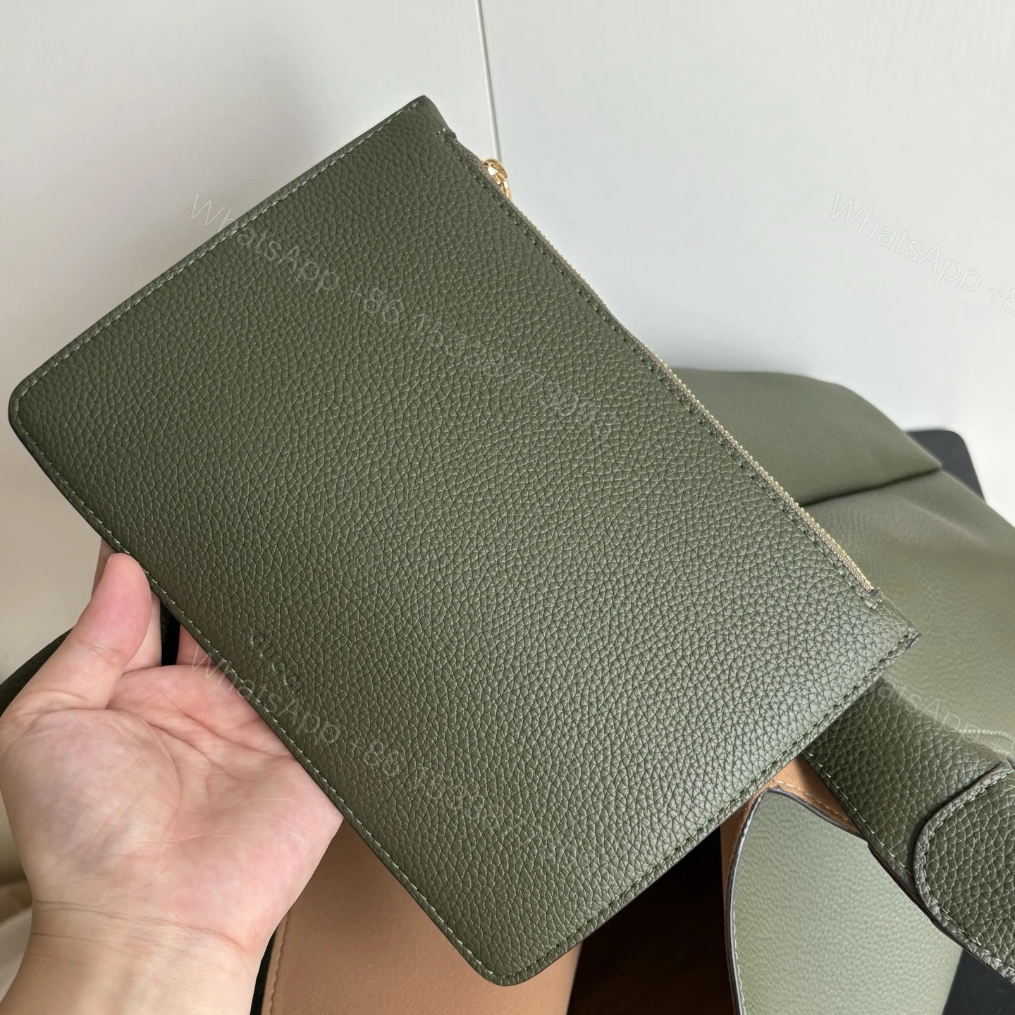 View 9 of Gucci Softbit Maxi Shoulder Bag Green 46Cm