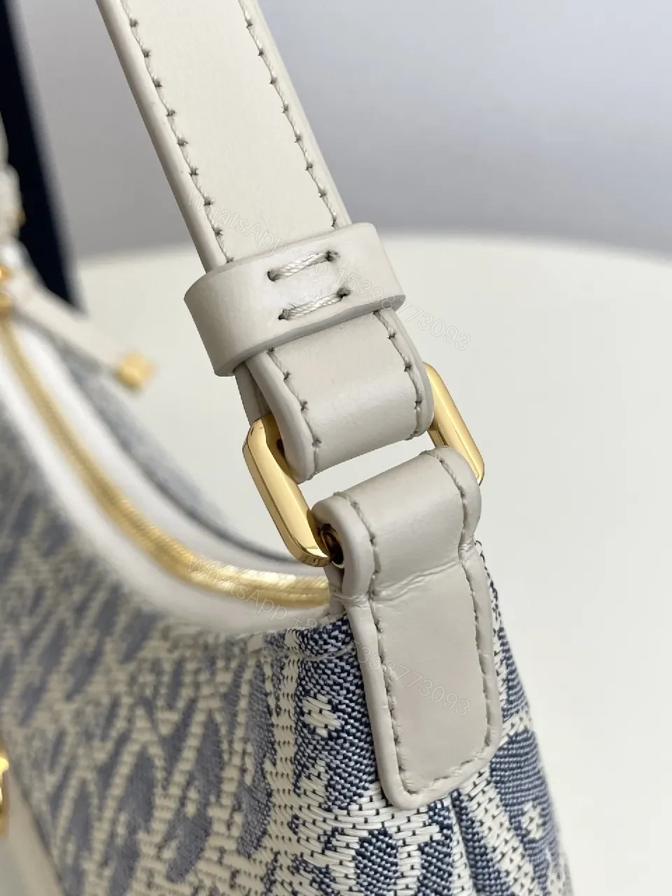 View 2 of Chic Jacquard Shoulder Bag - Structured Luxury Tote